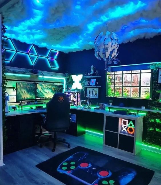 Gaming room éclairage LED