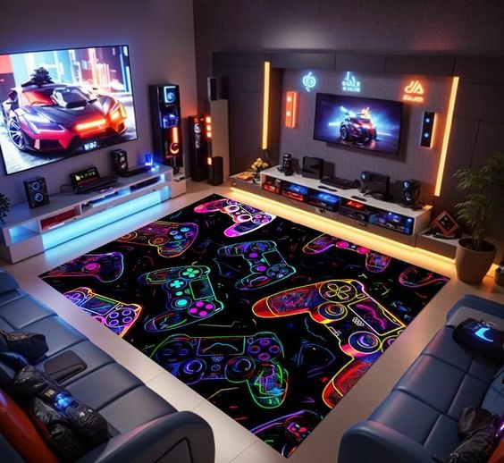 Gaming room mobilier bois